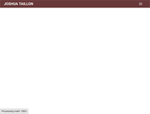 Tablet Screenshot of joshuataillon.com